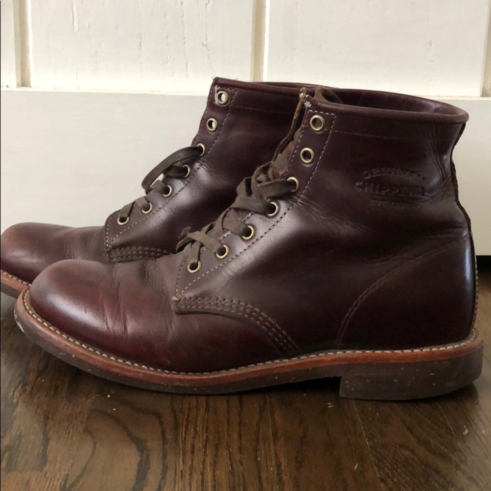 Chippewa Service Boots - Aldrich Cordovan
